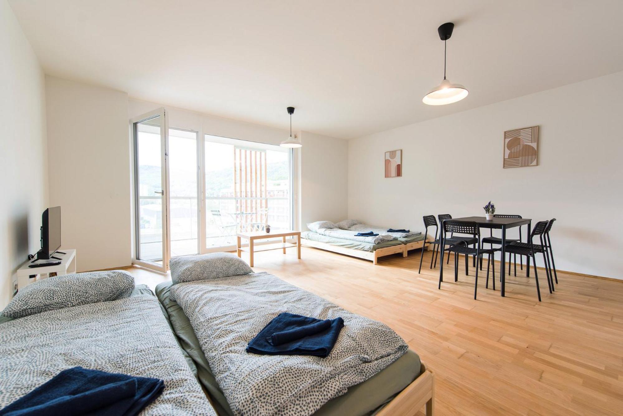 Muzeta Graz - Eco-Friendly Parkview Holiday Apartments In Graz'S Smart City Bagian luar foto